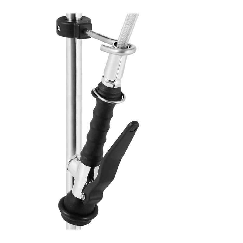 Robinet professionnel douchette 2 trous - flexible de 1000 mm - bec de 255 mm - levier médical 14_0005071