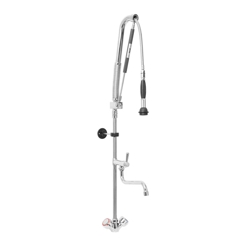 Mélangeur de cuisine avec douchette et bec laiton chromé flexible de 760 mm 14_0002476