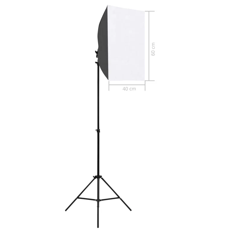 Kit de studio photo professionnel avec boîtes à lumière et toile de fond vert 02_0001434