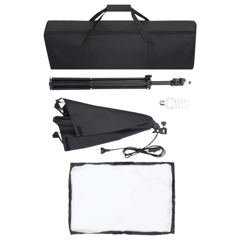 Kit de studio photo professionnel avec boîtes à lumière et toile de fond vert 02_0001434