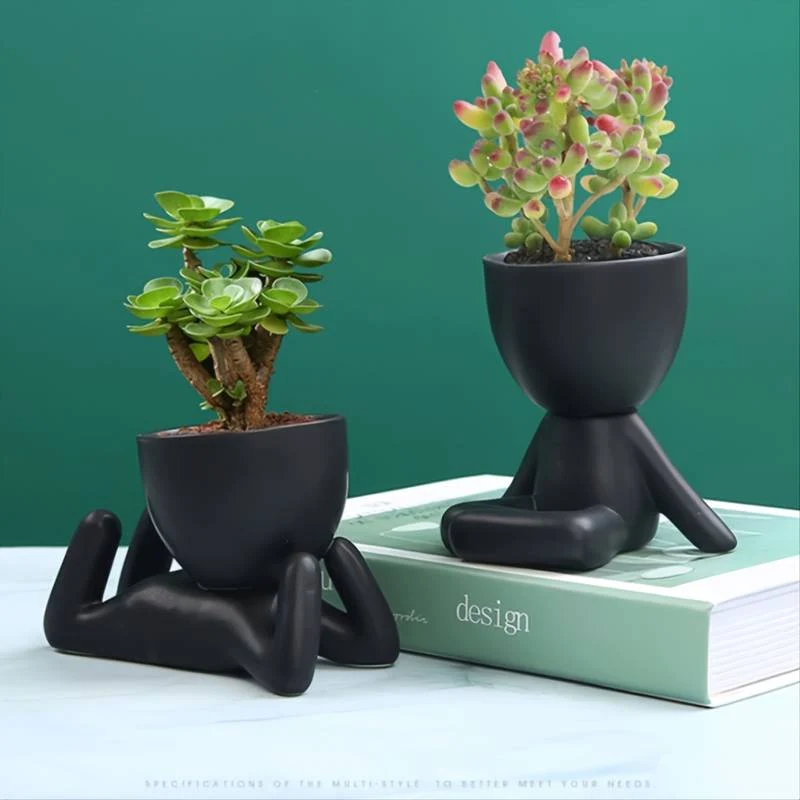 Vases Mignons en Céramique (Lot de 4 + 1 Offert)
