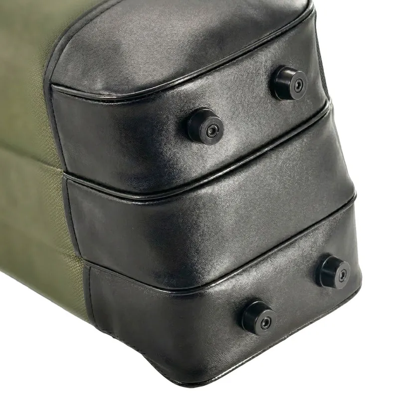 Sac de transport pour la pêche avec 5 compartiments 22 x 100 x 20 cm intérieur rembourré durable en polyester noir 13_0020616