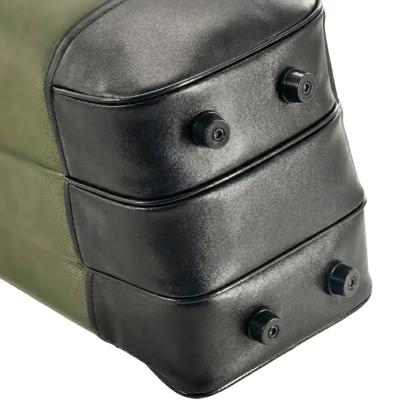 Sac de transport pour cannes à pêche 22 x 150 x 20 cm 3 compartiments rembourré durable en polyester vert foncé 13_0020614