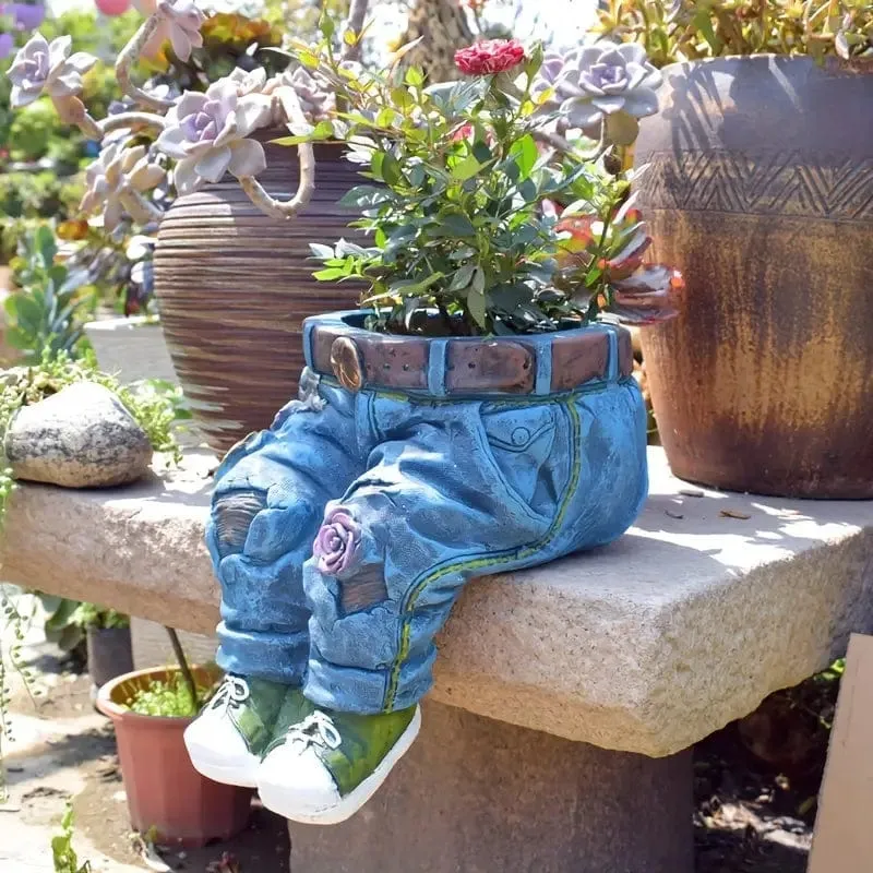 DenimVase™ - Pot de Fleurs Jean Innovant