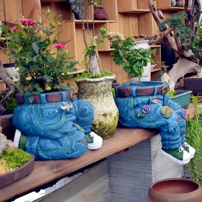 DenimVase™ - Pot de Fleurs Jean Innovant