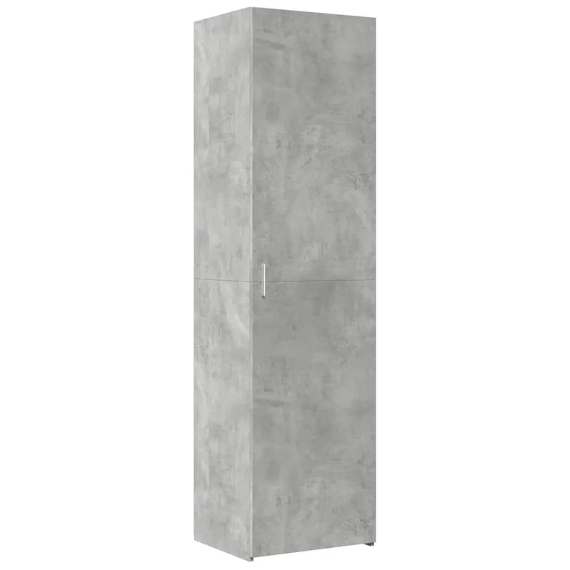 Buffet bahut commode armoire meuble de rangement organisateur cuisine salle de séjour salon haut 50 x 42,5 x 185 cm bois d'ingénierie gris 02_0034449