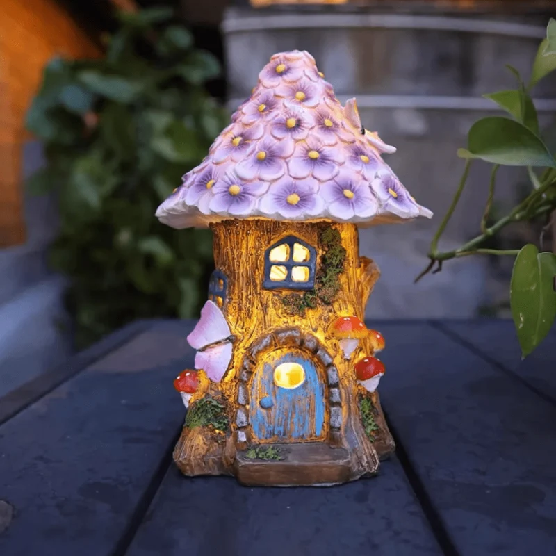 Lampe Solaire de Jardin Maisonnette des Fées