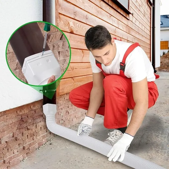 Tube d'extension de Gouttière Ajustable et Robuste