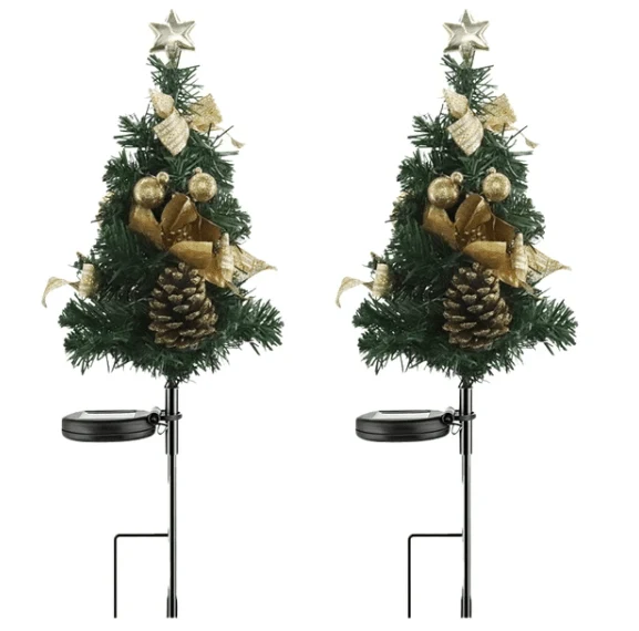 Lampe Solaire Arbres Lumineux de Noël