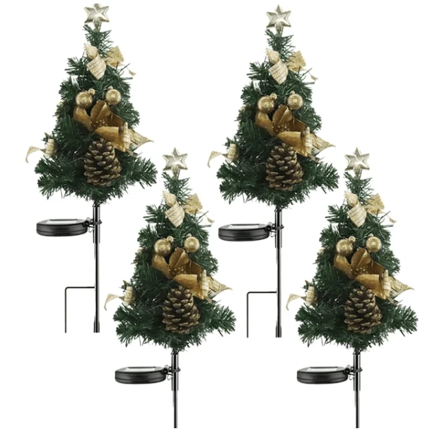 Lampe Solaire Arbres Lumineux de Noël