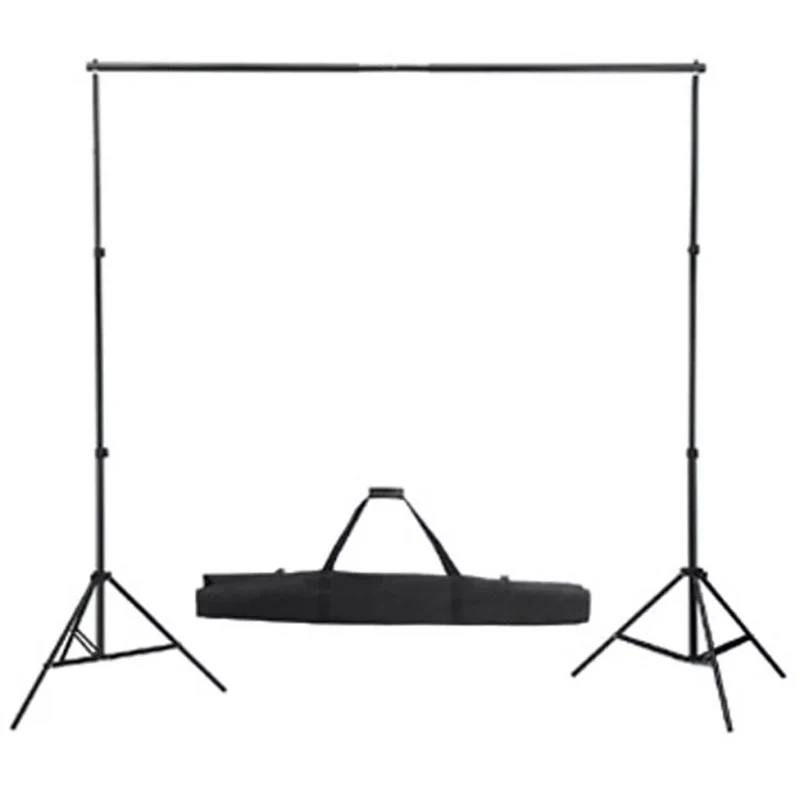 Kit de studio et toile de fond professionnel verte 600 x 300 cm et lumières 02_0001423