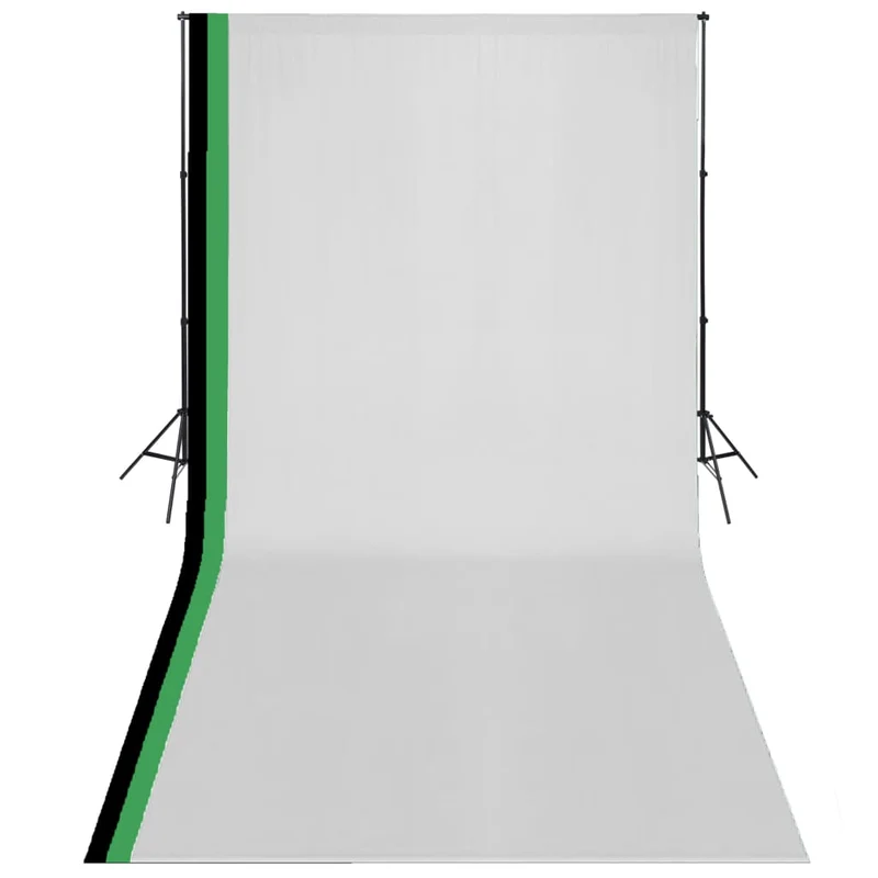 Kit de studio photo professionnel et 3 toiles de fond réglables coton 3 x 6 m 02_0001519