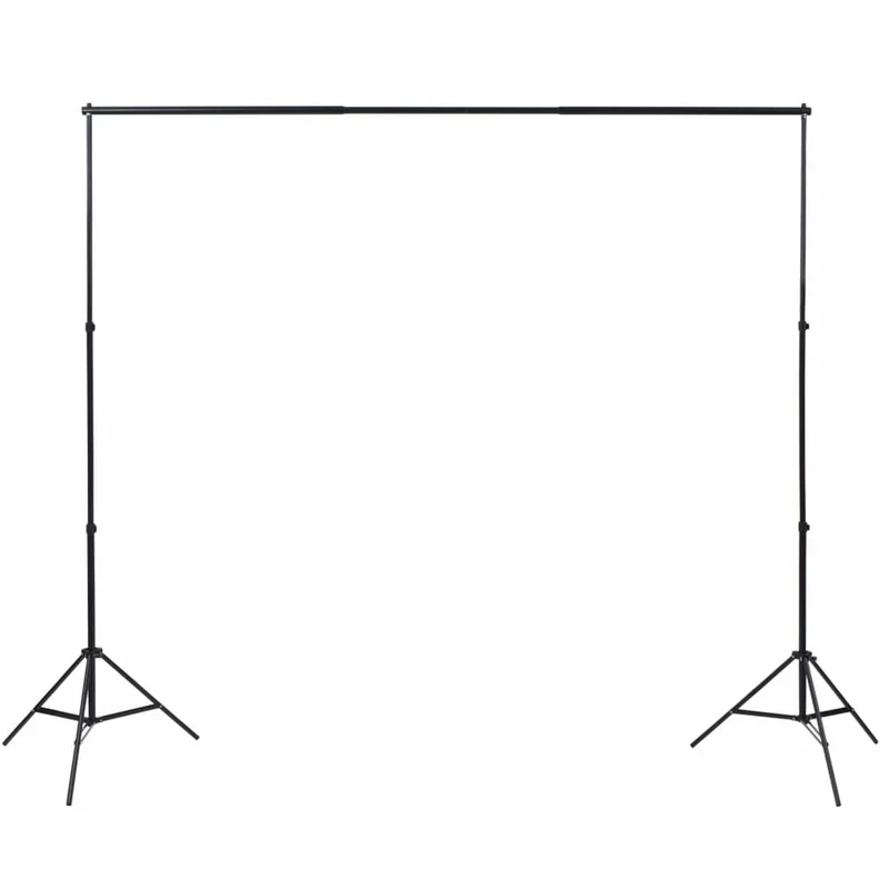 Kit de studio photo professionnel et 3 toiles de fond réglables coton 3 x 6 m 02_0001519