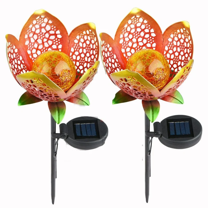 Lampe Solaire Fleur Pour Jardin