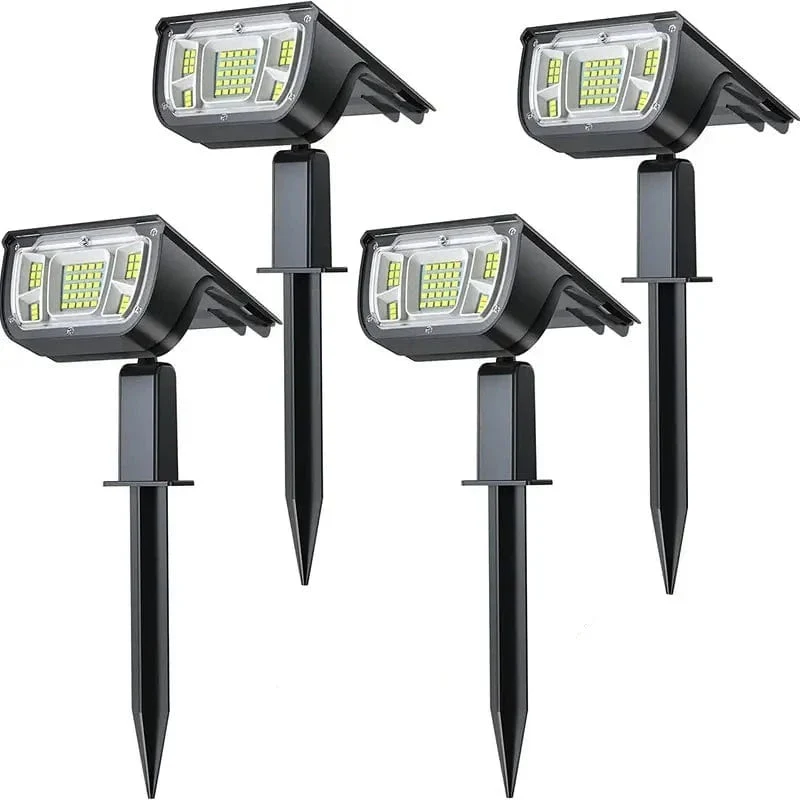 Lampes Solaires LED d'Extérieur Étanches Design Élégant