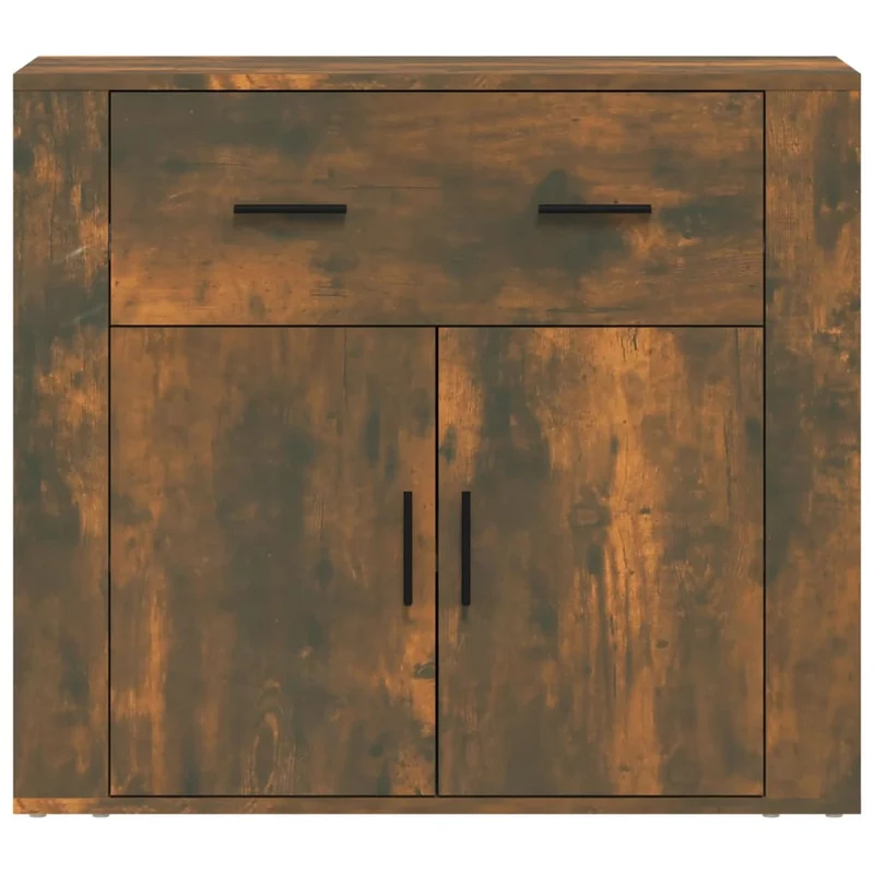 Buffet bahut commode armoire meuble de rangement organisateur cuisine salle de séjour salon 80 x 33 x 70 cm bois d'ingénierie marron 02_0031108