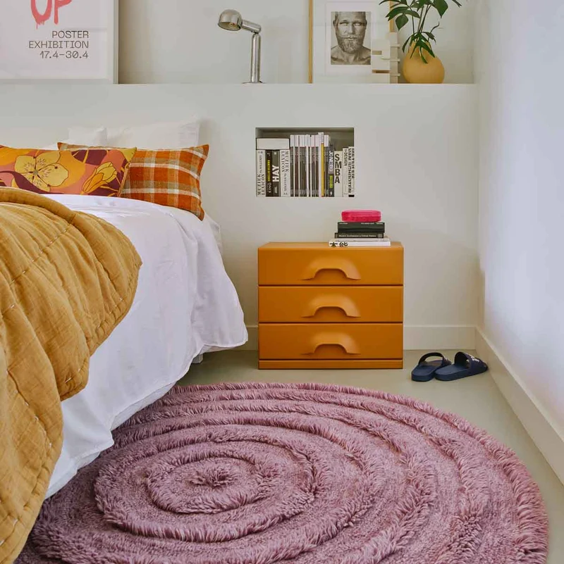 TAPIS LAINE LILAS
