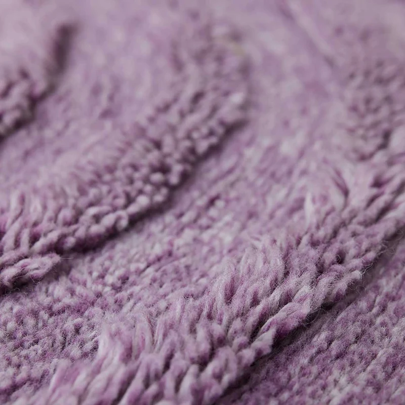 TAPIS LAINE LILAS