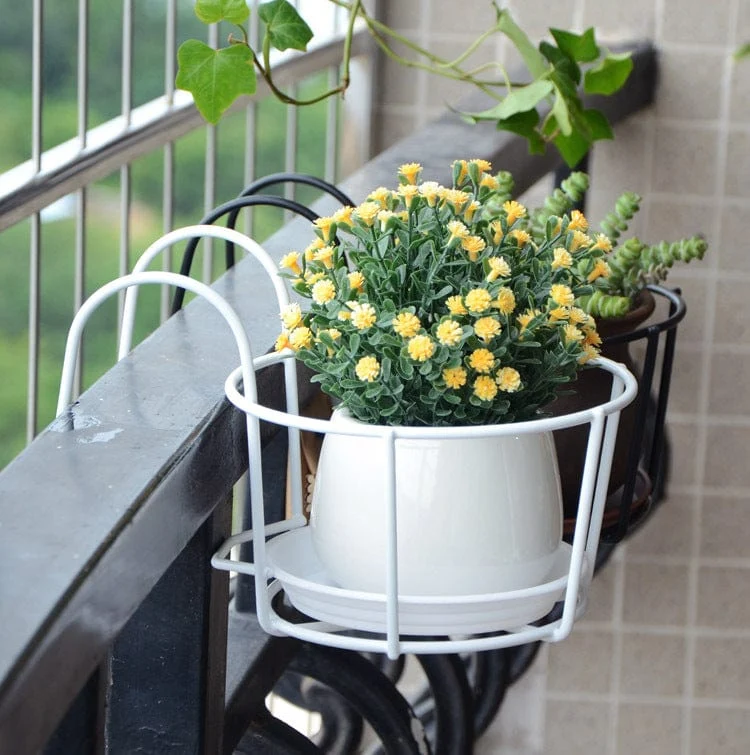 Porte-plante Suspendu Élégant pour Balcon (Lot de 2+1 Offert)