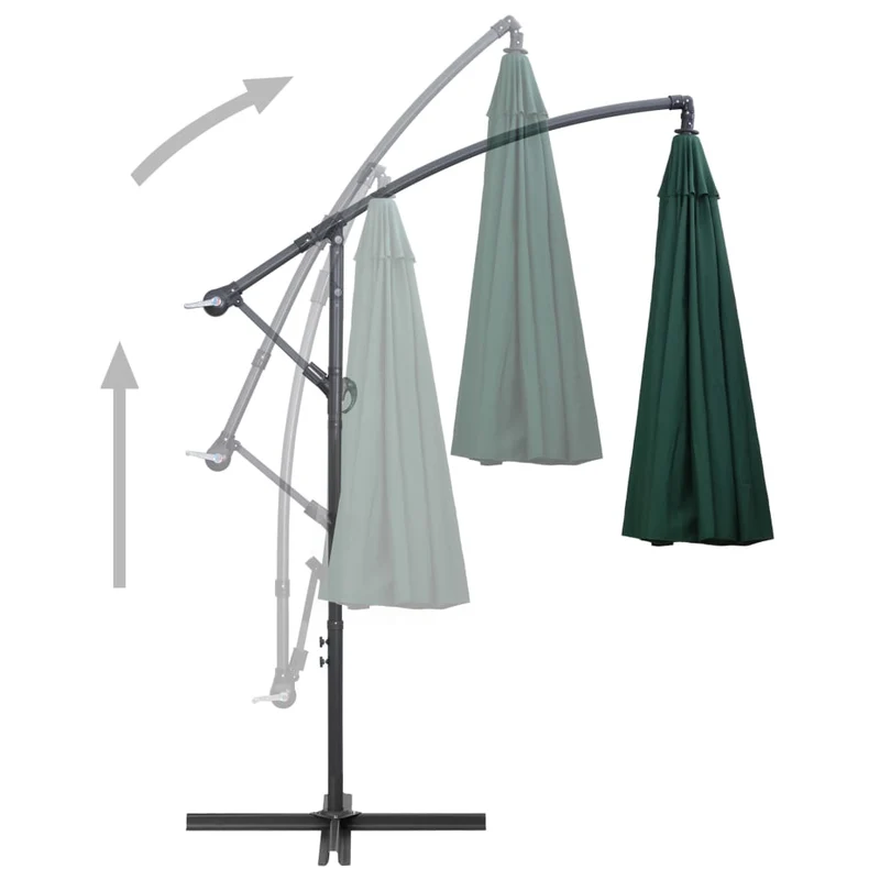 Parasol suspendu 3 m aluminium vert 02_0008729