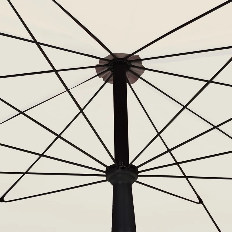 Parasol de jardin avec mât 200 x 130 cm sable 02_0008320
