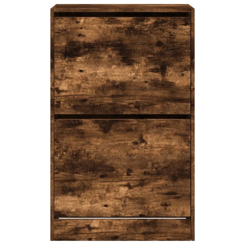 Armoire à chaussures range chaussures rangement meuble entrée couloir salon 60 x 34 x 96,5 cm bois d'ingénierie brun 02_0021574