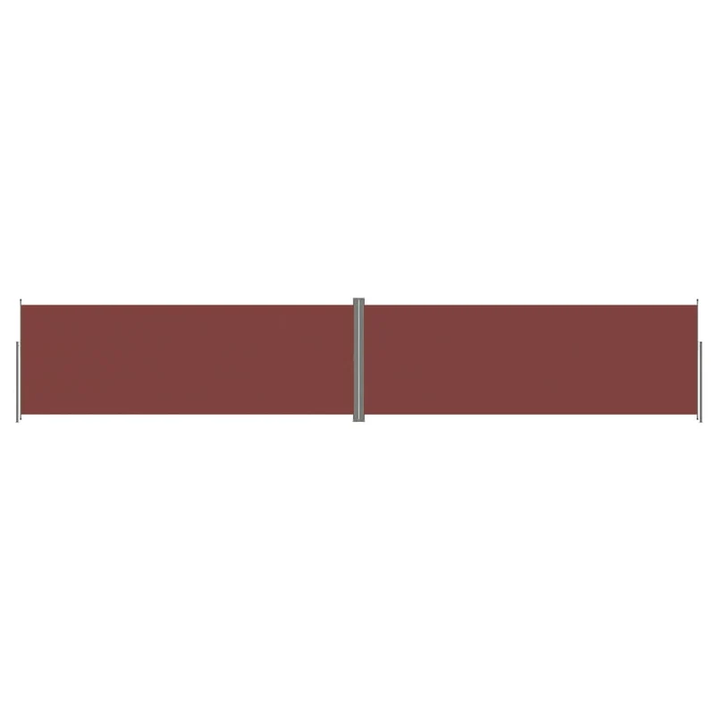 Auvent paravent store brise-vue latéral rétractable de patio jardin terrasse balcon protection visuelle écran 220 x 1200 cm marron 02_0007423