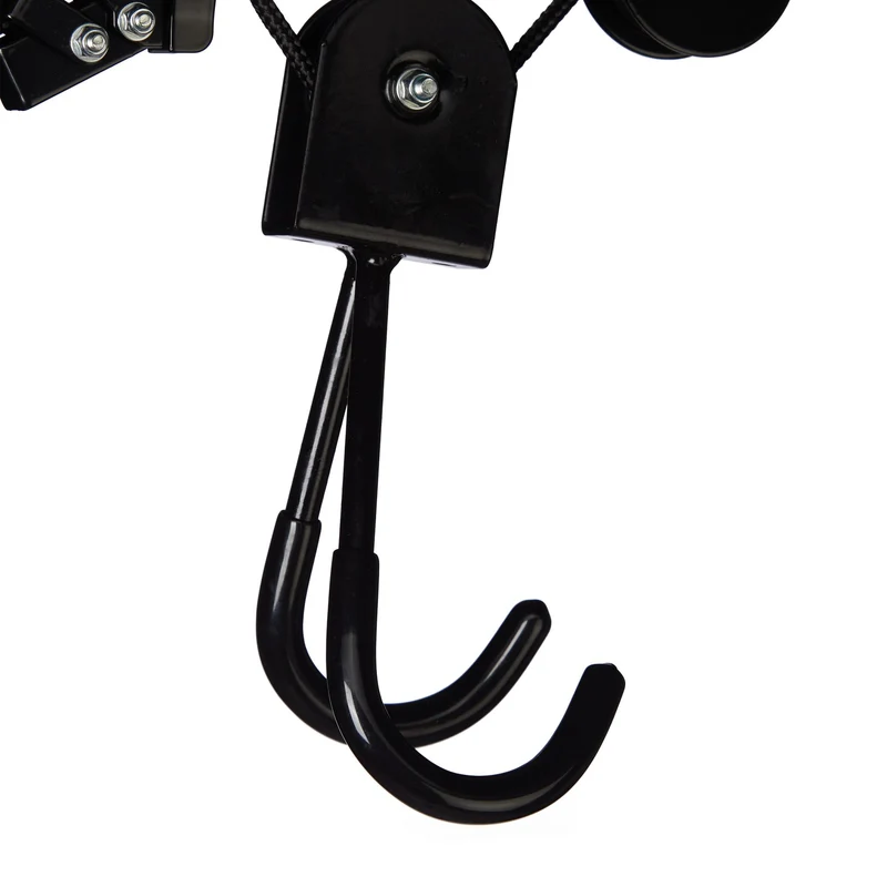 Ascenseur à vélo pratique de plafond garage 14 m capacité jusqu'à 4 m en caoutchouc noir 13_0009652