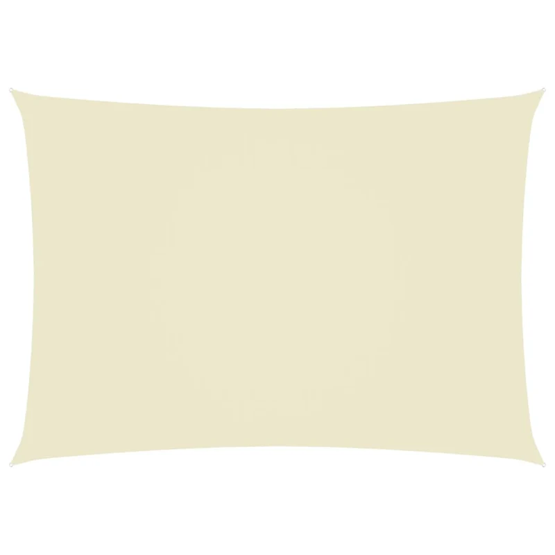 Voile toile d'ombrage parasol tissu oxford rectangulaire 3 x 5 m crème 02_0009681