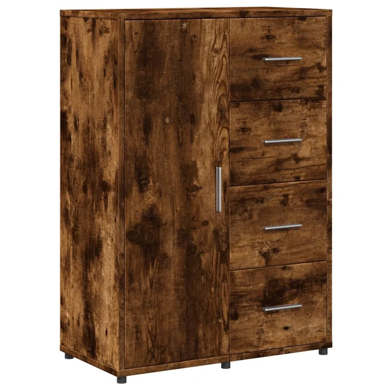 Buffet bahut commode armoire meuble de rangement organisateur cuisine salle de séjour salon 60 x 31 x 84 cm bois d'ingénierie marron 02_0030970