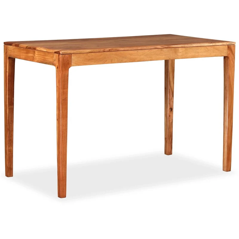 Table de salon salle à manger design Bois massif 118 x 60 x 76 cm 0902198
