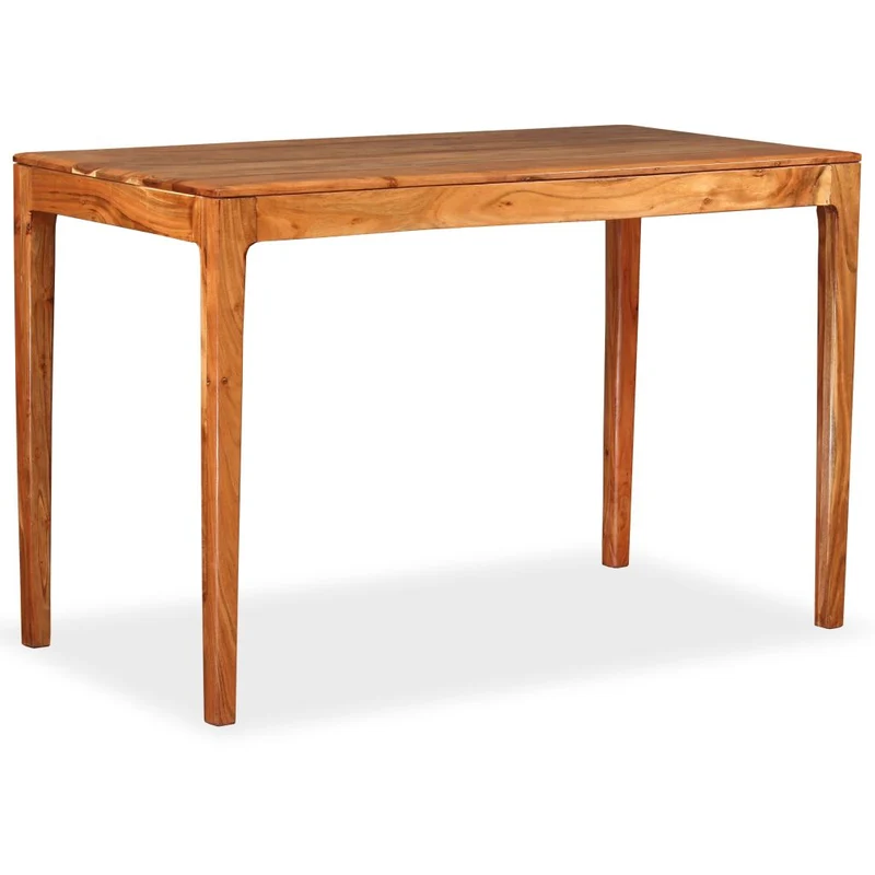 Table de salon salle à manger design Bois massif 118 x 60 x 76 cm 0902198