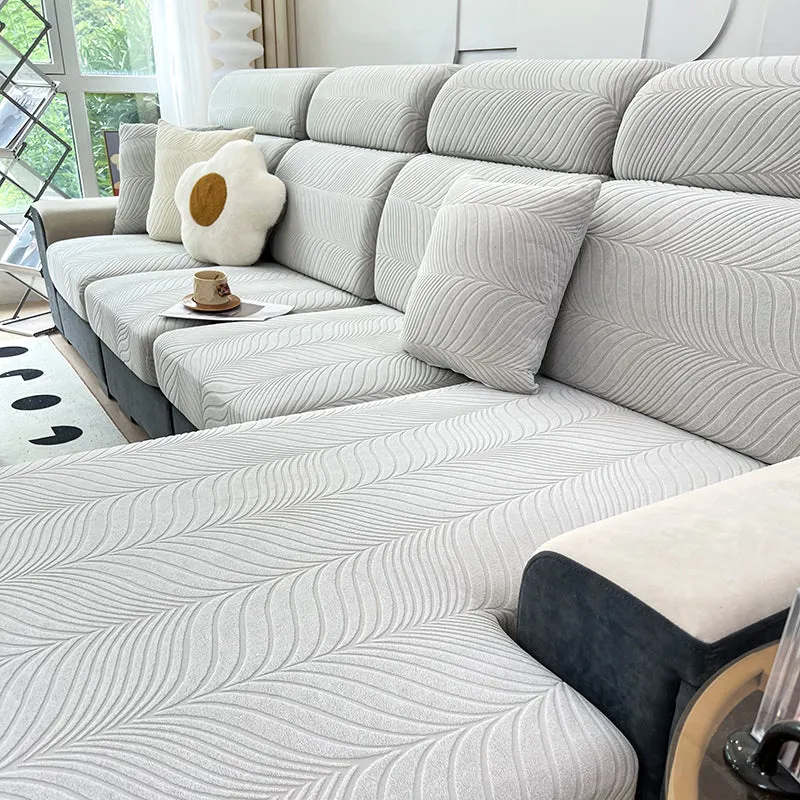 Housse de Coussin Canapé Jacquard Antidérapante