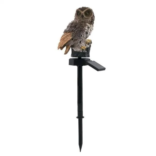 Lumière Solaire Extérieur sur Pied Chouette Pour Jardin
