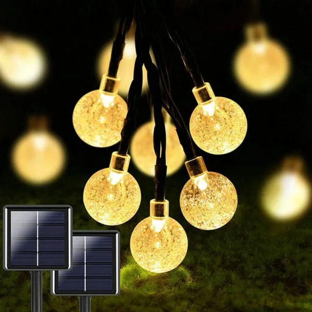 Guirlande Solaire Ampoule Extérieure LED