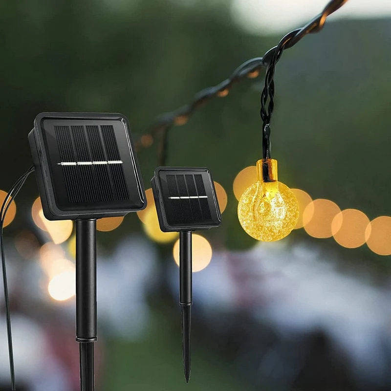 Guirlande Solaire Ampoule Extérieure LED