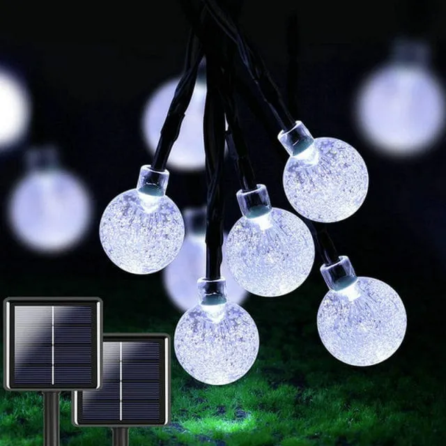 Guirlande Solaire Ampoule Extérieure LED
