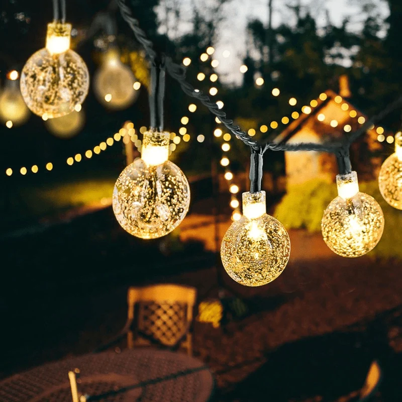 Guirlande Solaire Ampoule Extérieure LED