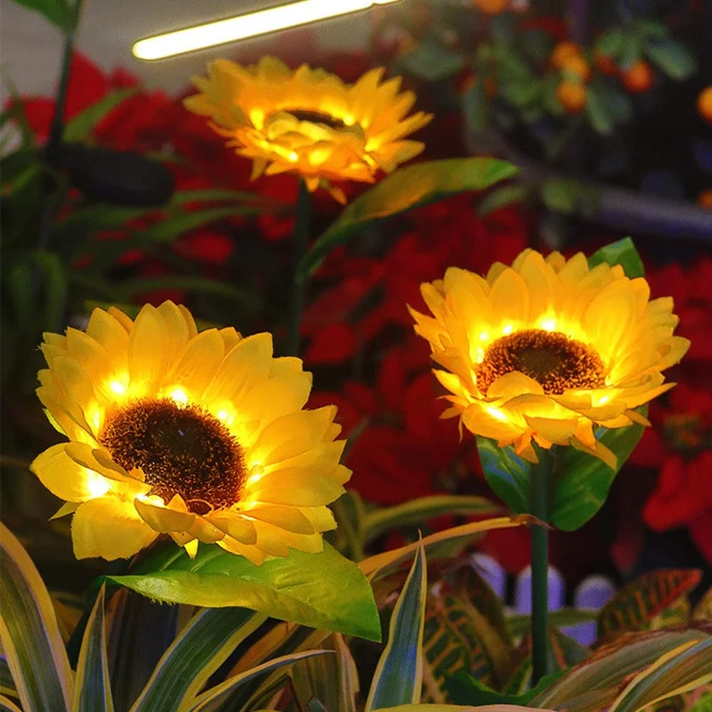 Lampe Solaire Extérieur Enchanteresse Tournesol
