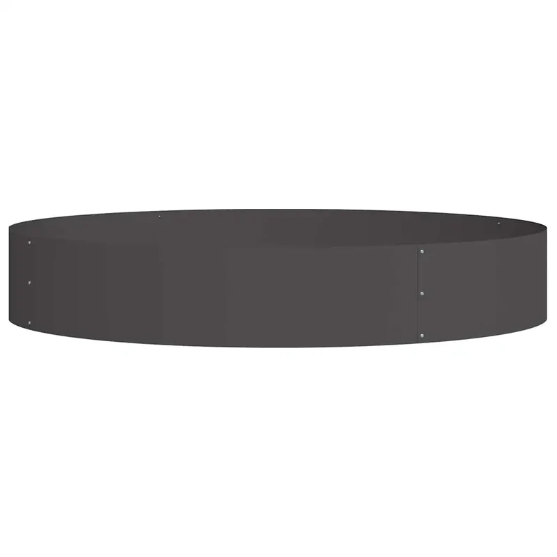 Lot de 5 anneaux de jardinière en acier extérieur 120 x 120 x 20 cm design contemporain noir 02_0052266