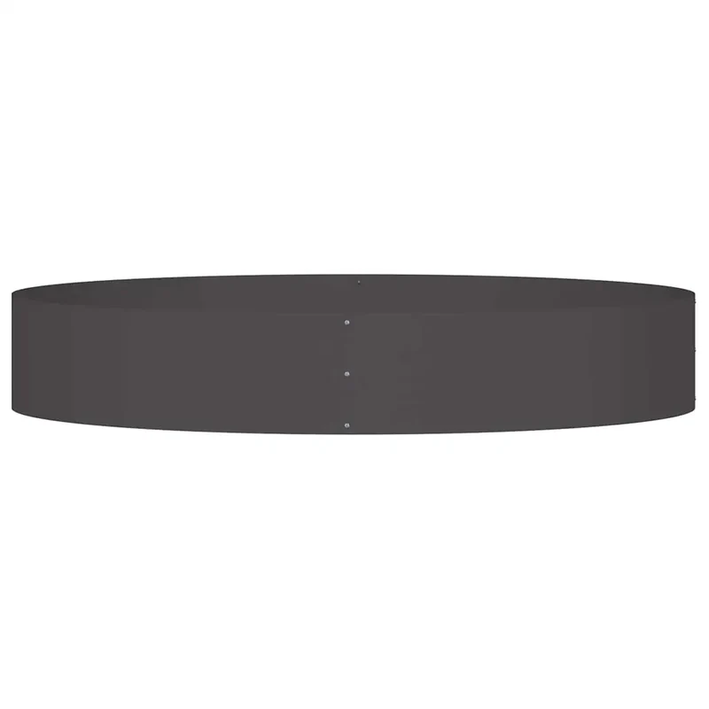 Lot de 5 anneaux de jardinière en acier extérieur 120 x 120 x 20 cm design contemporain noir 02_0052266