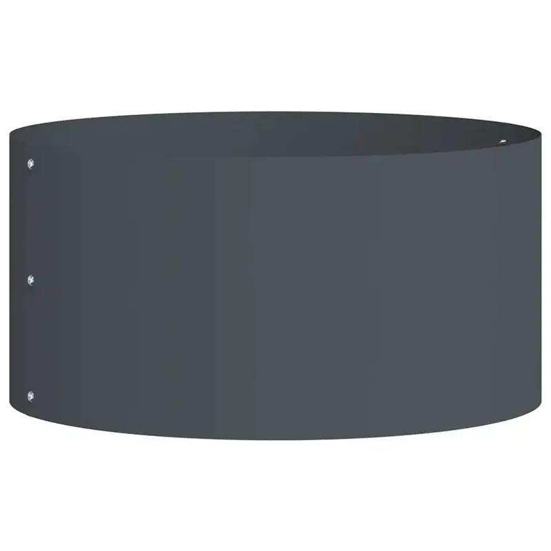 Anneau de jardinière moderne extérieur 40 x 40 x 20 cm design épuré usage durable en acier anthracite 02_0052249