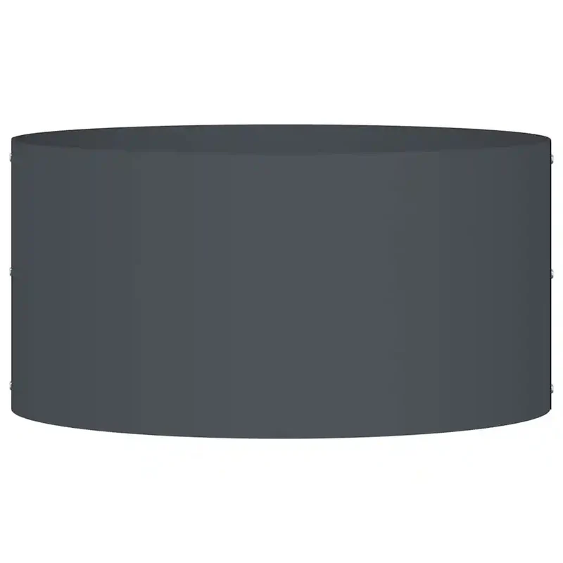 Anneau de jardinière moderne extérieur 40 x 40 x 20 cm design épuré usage durable en acier anthracite 02_0052249