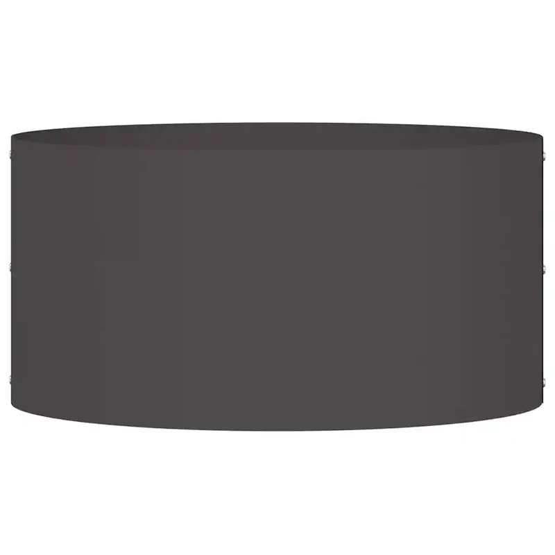 Lot de 5 anneaux de jardinière ronds modernes 40 x 40 x 20 cm en acier noir 02_0052246