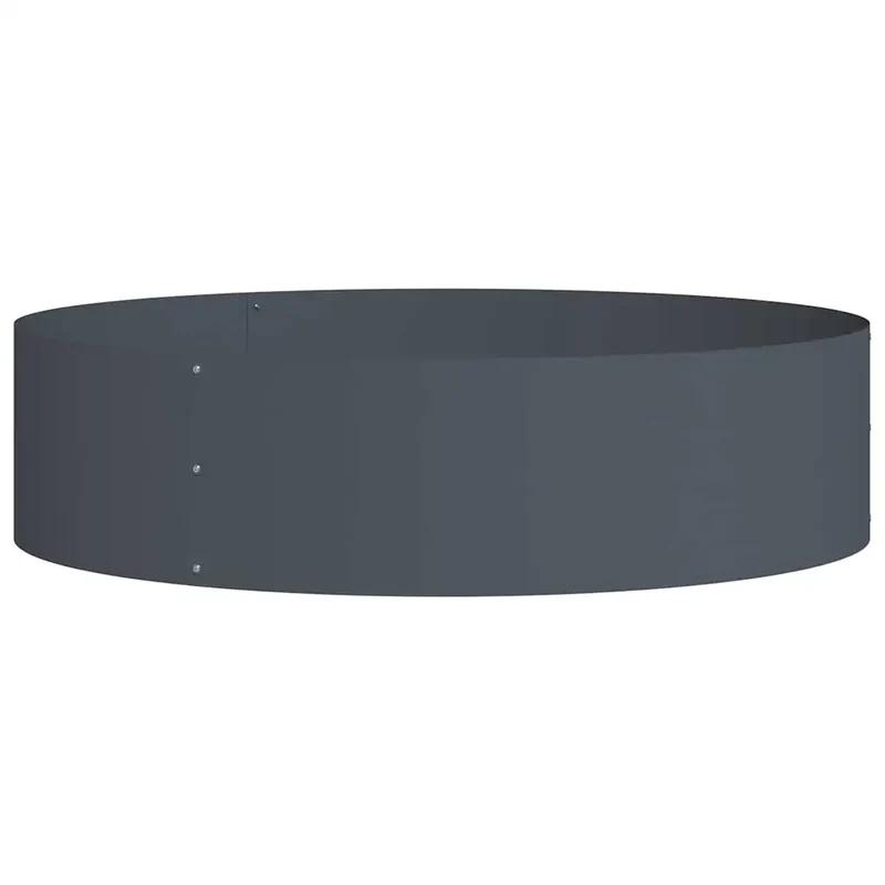 Lot de 5 anneaux de jardinière design moderne 80 x 80 x 20 cm en acier anthracite 02_0052259