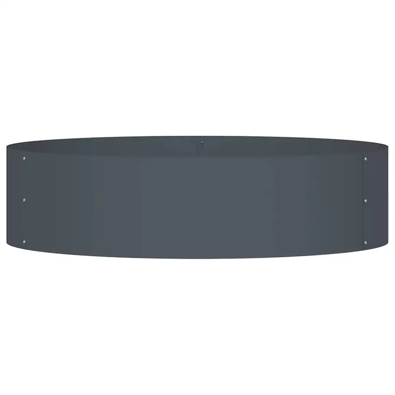 Lot de 5 anneaux de jardinière design moderne 80 x 80 x 20 cm en acier anthracite 02_0052259