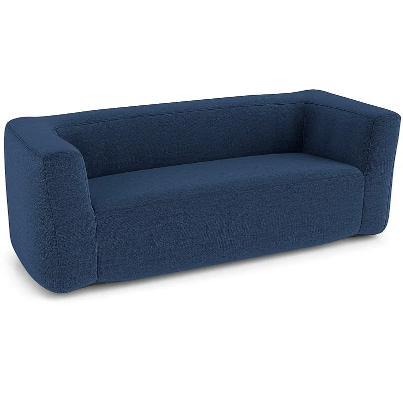 Canapé gonflable double 184 x 79 x 67 cm confort ergonomique ambiance cosy en polyester bleu 20_0017193