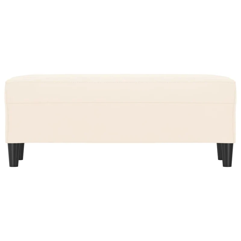 Banc banquette 100 x 35 x 41 cm velours crème 02_0010472