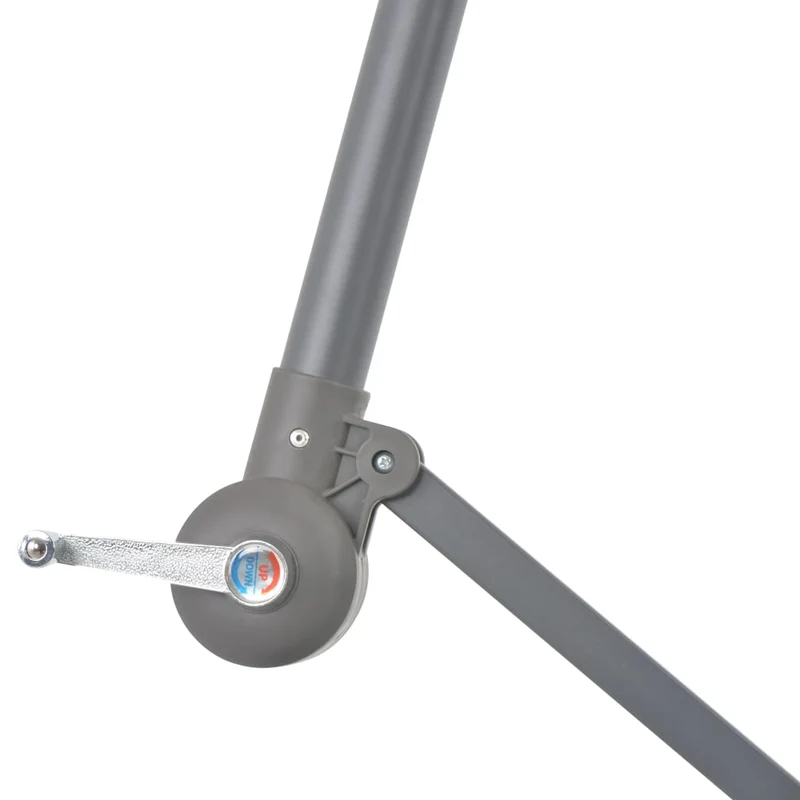 Parasol meuble de jardin en porte-à-faux avec poteau en aluminium 300 cm taupe 02_0008652