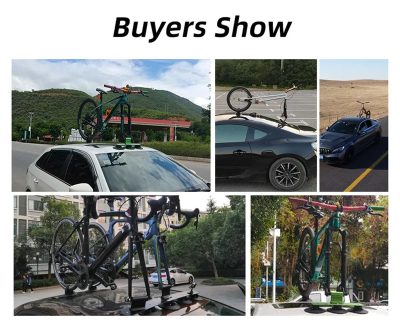 Porte-Vélos de Toit à Ventouses ROCKBROS 1 à 3 Vélos